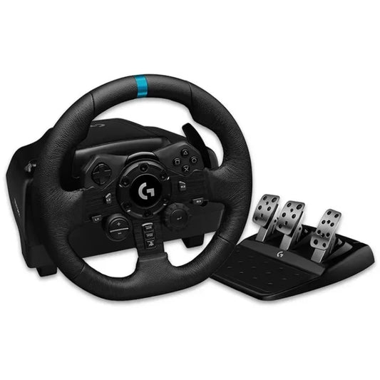 Original Logitech G923 Racing Wheel and Pedals for PC PS4 PS5 Racing Simulation Game Featuring Vibration Motor steering wheel