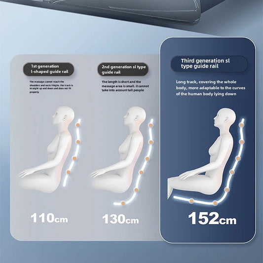 Full Body Zero Gravity Massage Chair, Back, Waist, Hips, Legs, Foot Massage, 10 Rollers Massage, Waist Heating, Lcd Touch Screen