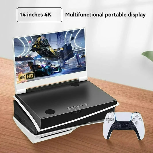 Portable Monitor for PS5 Gaming Display IPS 2K 120Hz 4K+HDR 60Hz Multifunctional Integrated Switch Game Screen Easy To Play