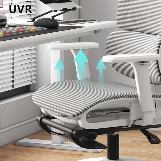 UVR Office Chair Household Mesh Staff Chair Comfortable Reclining Boss Armchair Ergonomic Design Game Athletics Chair Furniture
