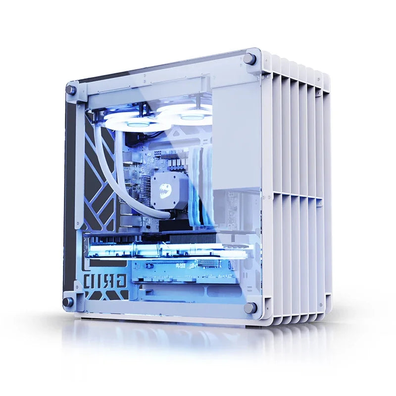Lovingcool Open Style Support 240 Water Cooling PC Chassis Micro ATX Mini ITX CPU Casing Computer Gaming PC Case RGB with Fans
