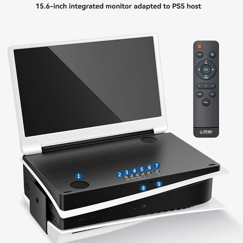 Portable Monitor for PS5 Gaming Display IPS 2K 120Hz 4K+HDR 60Hz Multifunctional Integrated Switch Game Screen Easy To Play