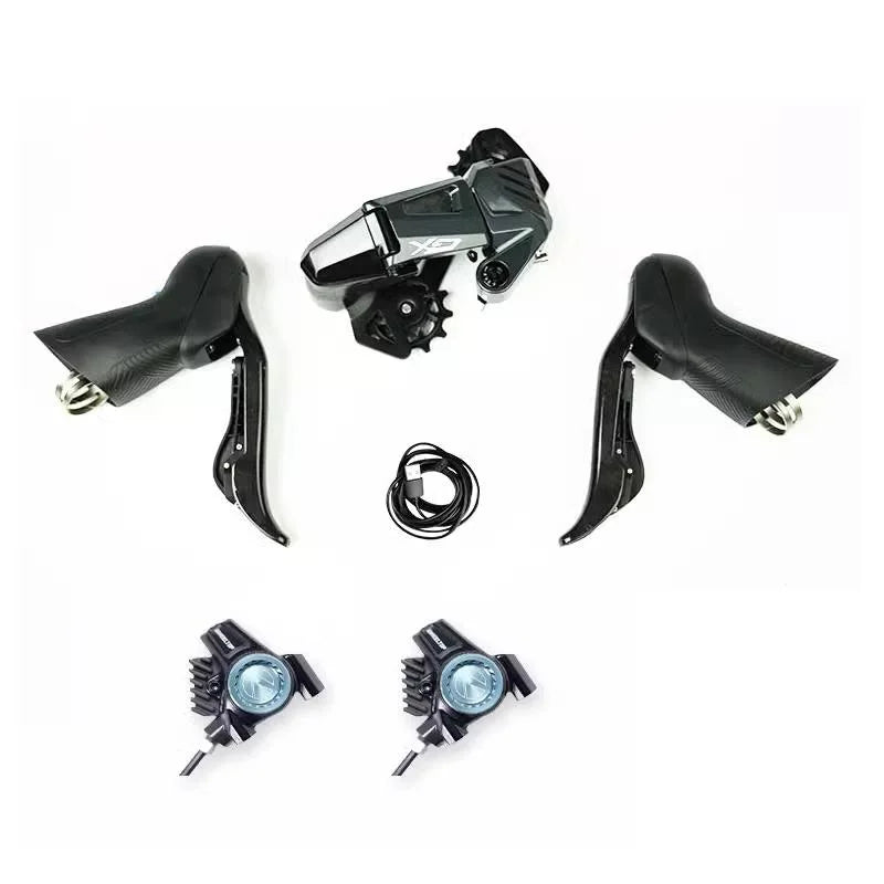 WHEELTOP GEX Wireless Electronic Gravel Bike Groupset 3-14S Hydraulic Disc Brake and Rim Brake Rear Derailleur Shifters