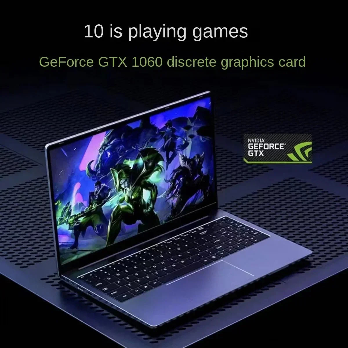 2025 15.6'' Ultra-Thin Gaming Laptop Intel 12th N95 32GB RAM NVMe PCIE SSD GTX 1060 6G Cooler Design IPS Win11 Pro Fast Delivery