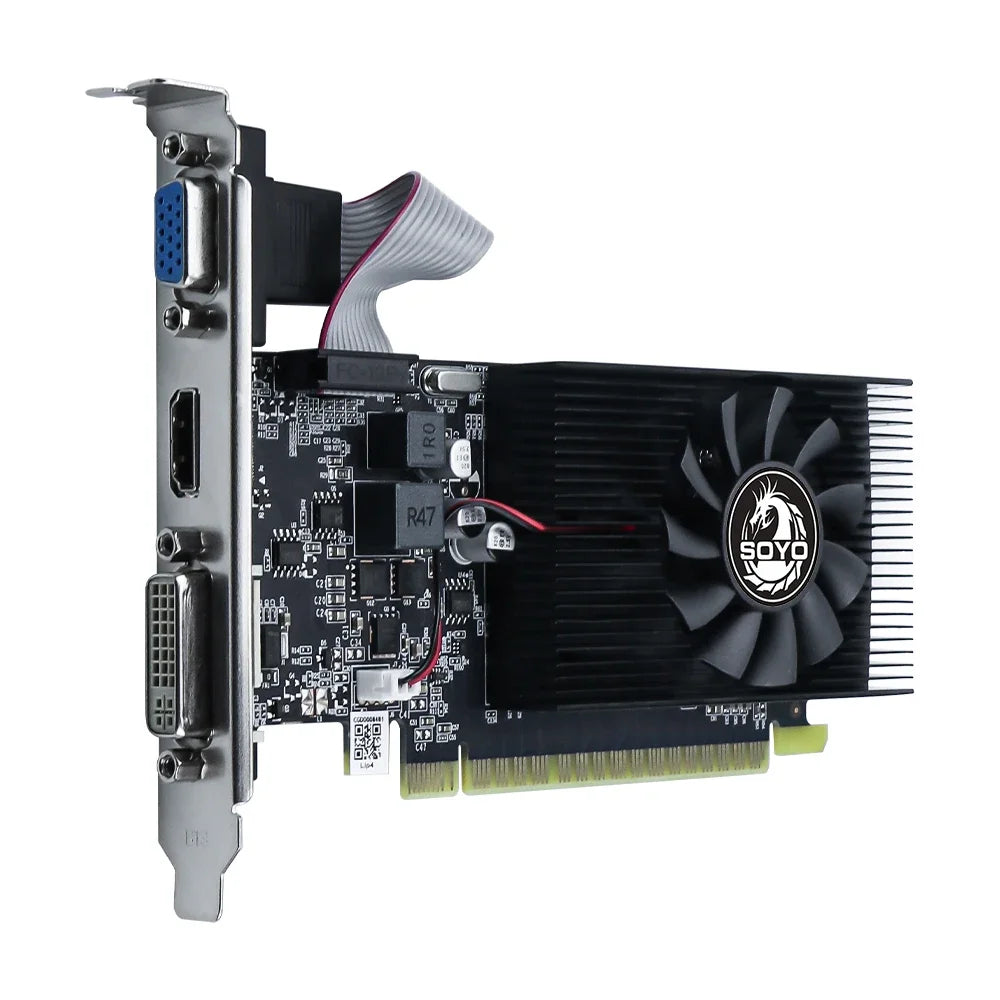 SOYO Geforce GT730 4GB Graphics Card GDDR3 GPU 128Bit HDMI-compatible VGA DVI PCI-E 3.0 Placa De Video for Desktop Computer