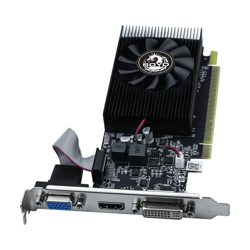 SOYO Geforce GT730 4GB Graphics Card GDDR3 GPU 128Bit HDMI-compatible VGA DVI PCI-E 3.0 Placa De Video for Desktop Computer