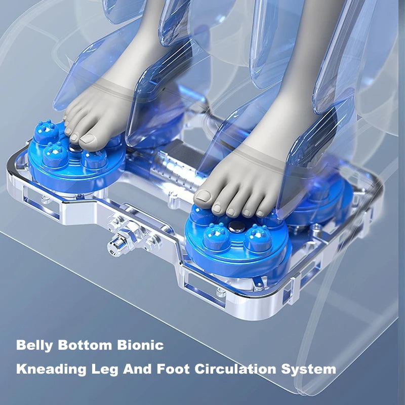 Full Body Zero Gravity Massage Chair, Back, Waist, Hips, Legs, Foot Massage, 10 Rollers Massage, Waist Heating, Lcd Touch Screen