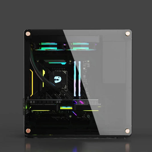 Lovingcool Open Style Support 240 Water Cooling PC Chassis Micro ATX Mini ITX CPU Casing Computer Gaming PC Case RGB with Fans