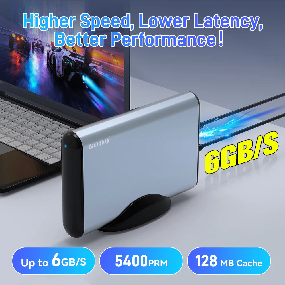 Hyper Base MIX 6T Gaming HDD Retrobat＆Playnite＆Launchbox for PS5/PS4/PS3/XBOX/Switch/DC Emulators 65000+AAA/3D/Retro Video Games