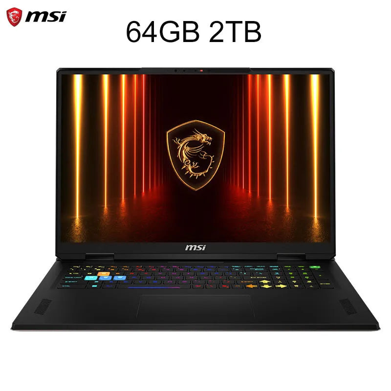 2025 MSI Vector A18 HX Gaming Laptop 18 Inch 2.5K 240Hz QHD Screen Notebook AMD Ryzen R9-9955HX 64GB 4TB RTX5080 Netbook Compute