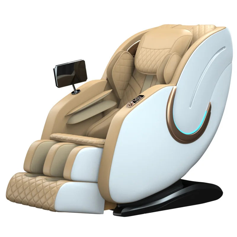 Full Body Zero Gravity Massage Chair, Back, Waist, Hips, Legs, Foot Massage, 10 Rollers Massage, Waist Heating, Lcd Touch Screen