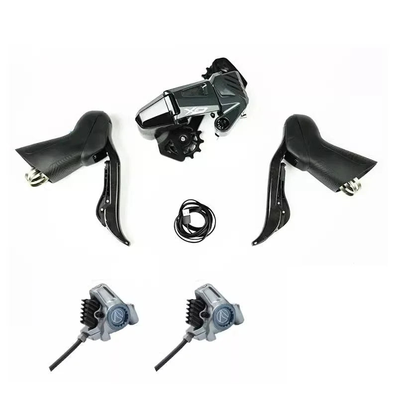WHEELTOP GEX Wireless Electronic Gravel Bike Groupset 3-14S Hydraulic Disc Brake and Rim Brake Rear Derailleur Shifters
